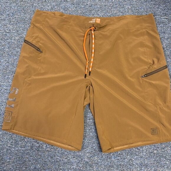 5.11 Tactical Recon Vandal Shorts Brown Drawstring Athletic Short Size 44 - Picture 2 of 6
